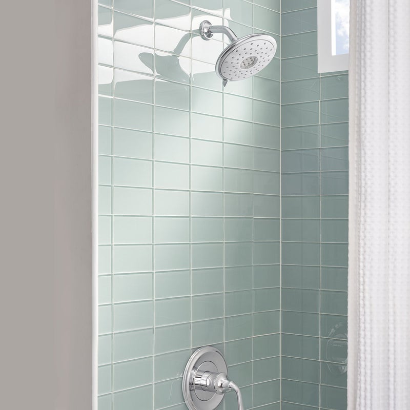 American Standard 9035074.002 Spectra Plus Fixed 4-Function Shower Head, 2.5 GPM, Polished Chrome - Image 3